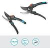 Gardena Sécateur de jardin PremiumCut Pro: coupe à enclume, pour bois sec, diamètre de coupe 24 mm, poignées ergonomiques, lames PowerCoating, fabriqué en Allemagne (12250-20)(Ouverture des poignées fixes)