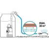 Pompe pour collecteur d’eau de pluie Gardena 4700/2 inox avec câble : pompe immergée, filtre intégré, débit 4 700 l/h, boîtier inox, vanne de régulation pour la quantité d’eau (1764-20)(4.000 l/h – avec câble)