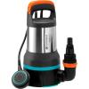 GARDENA Pompe évac. subm. eaux claires/chargées 15000: pompe évacuation combinée, débit 15000 l/h, aspir. à plat jsq 1 mm et jsq granulom. 35 mm, 550 W (09048-20)
