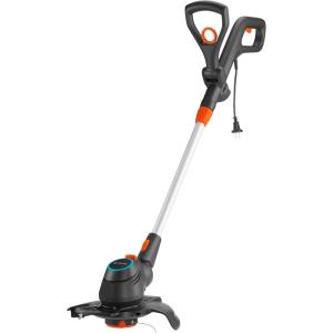 Coupe-bordures électrique PowerCut 650/28 Gardena : à cercle de coupe 280 mm, poignée télescopique réglable, tête de coupe pivotante et articulée, étrier de protection des plantes rabattable (9874-20)(Ø 28cm | 550W performance)