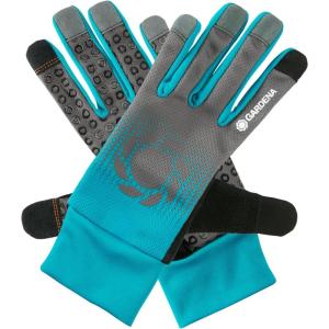 Gardena Gant Jardin Entretien 8/M Gants pr travaux de Jardin et Entretien exigeants, adhxe9rence Opt., Tissu en Maille Respirante, Design xab Mobile Touch xbb pour Utilisation Smartphone (11501-20)(M (Lot de 1))