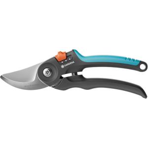 Gardena Sécateur de jardin PremiumCut: coupe à enclume, pour bois sec, diamètre de coupe 20 mm, poignées ergonomiques, lames PowerCoating, fabriqué en Allemagne (12240-20)(Poignées à ouverture réglable)