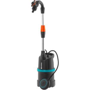 Pompe pour collecteur d’eau de pluie Gardena 4700/2 inox avec câble : pompe immergée, filtre intégré, débit 4 700 l/h, boîtier inox, vanne de régulation pour la quantité d’eau (1764-20)(4.000 l/h – avec câble)