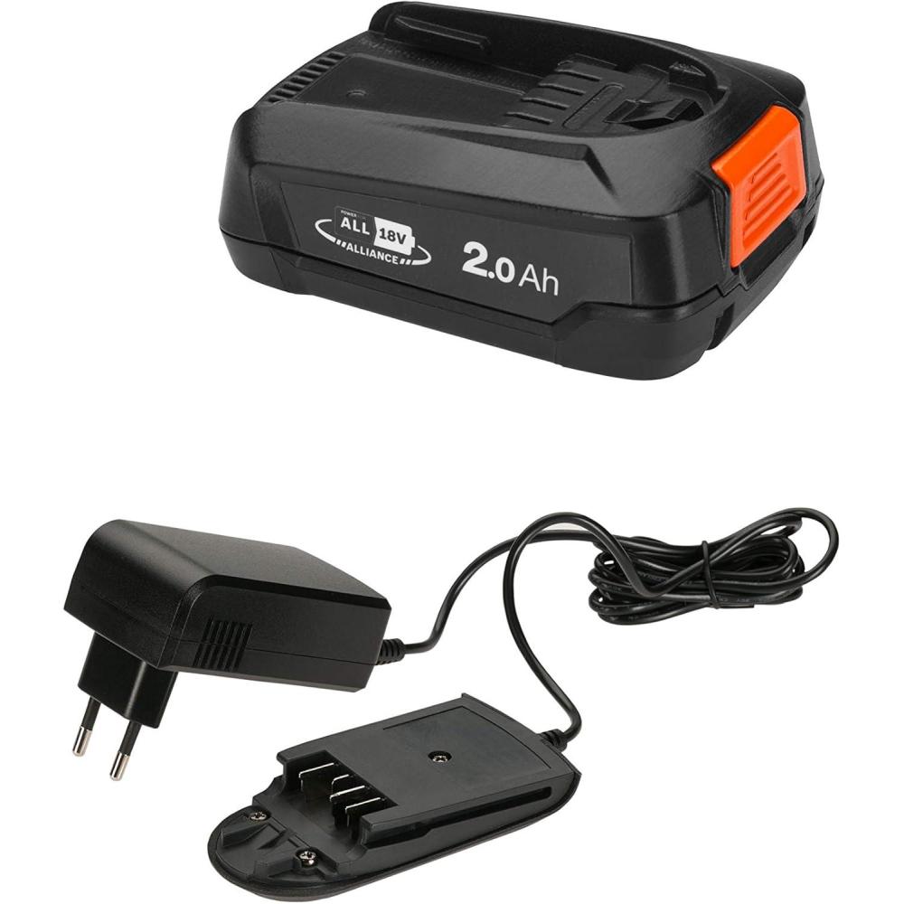 imageGardena Chargeur rapide AL 1830 CV Convient toutes les batteries du systme 18V POWER FOR ALL temps de charge de batterie 25 Ah de 60 minutes affichage LED de ltat de la batterie 149012018V2 0Ah Ladegert