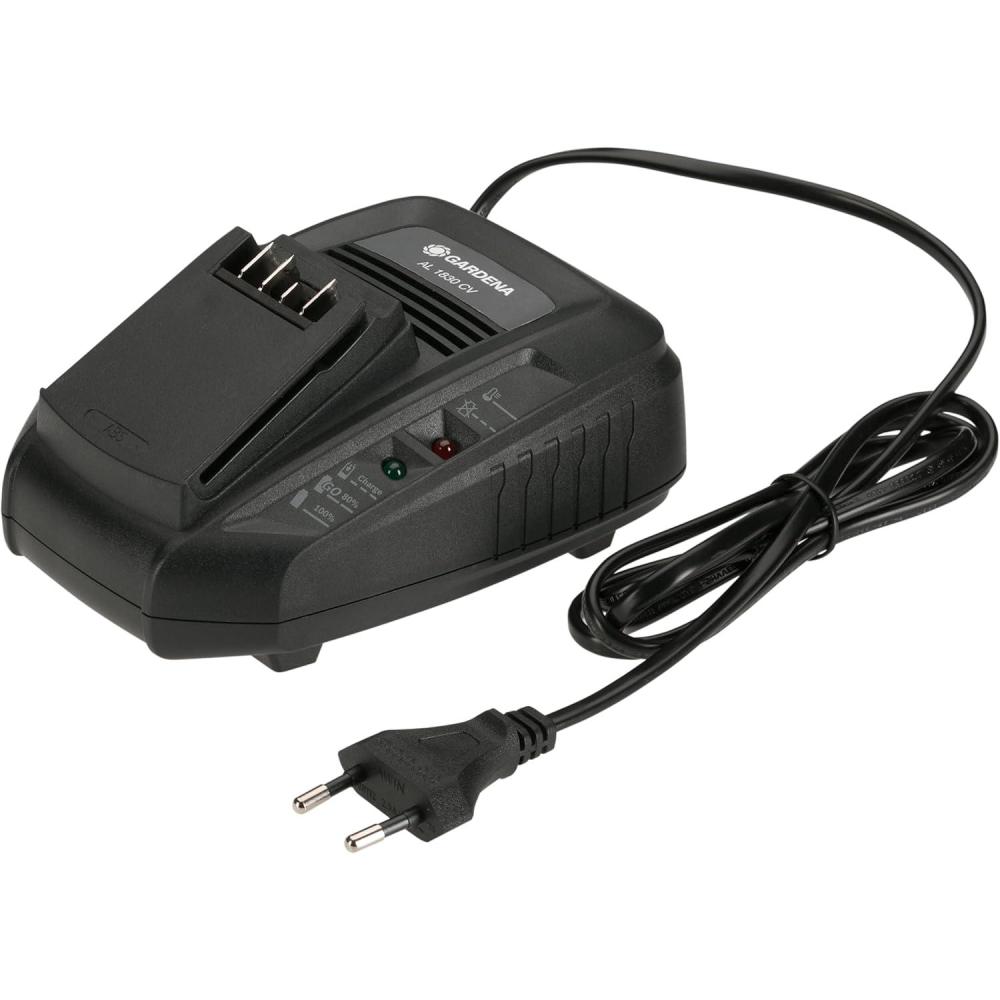 imageGardena Chargeur rapide AL 1830 CV Convient toutes les batteries du systme 18V POWER FOR ALL temps de charge de batterie 25 Ah de 60 minutes affichage LED de ltat de la batterie 1490120SchnellLadegert