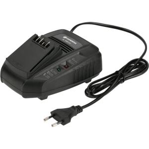 Gardena Chargeur rapide AL 1830 CV: Convient à toutes les batteries du système 18V POWER FOR ALL, temps de charge de batterie 2,5 Ah de 60 minutes, affichage LED de l&rsquo;état de la batterie (14901-20)(Schnell-Ladegerät)