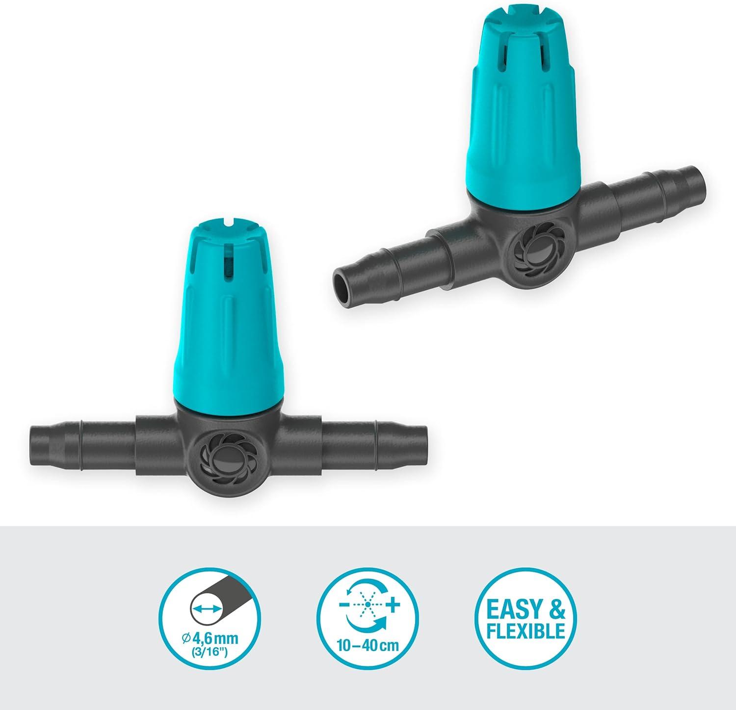 imageGardena Buse pour petites zones MicroDrip System buse de pulvrisation pour systme dirrigation automatique pour petites zones jusqu 40 cm de diamtre 1331620Anthracite Turquoise