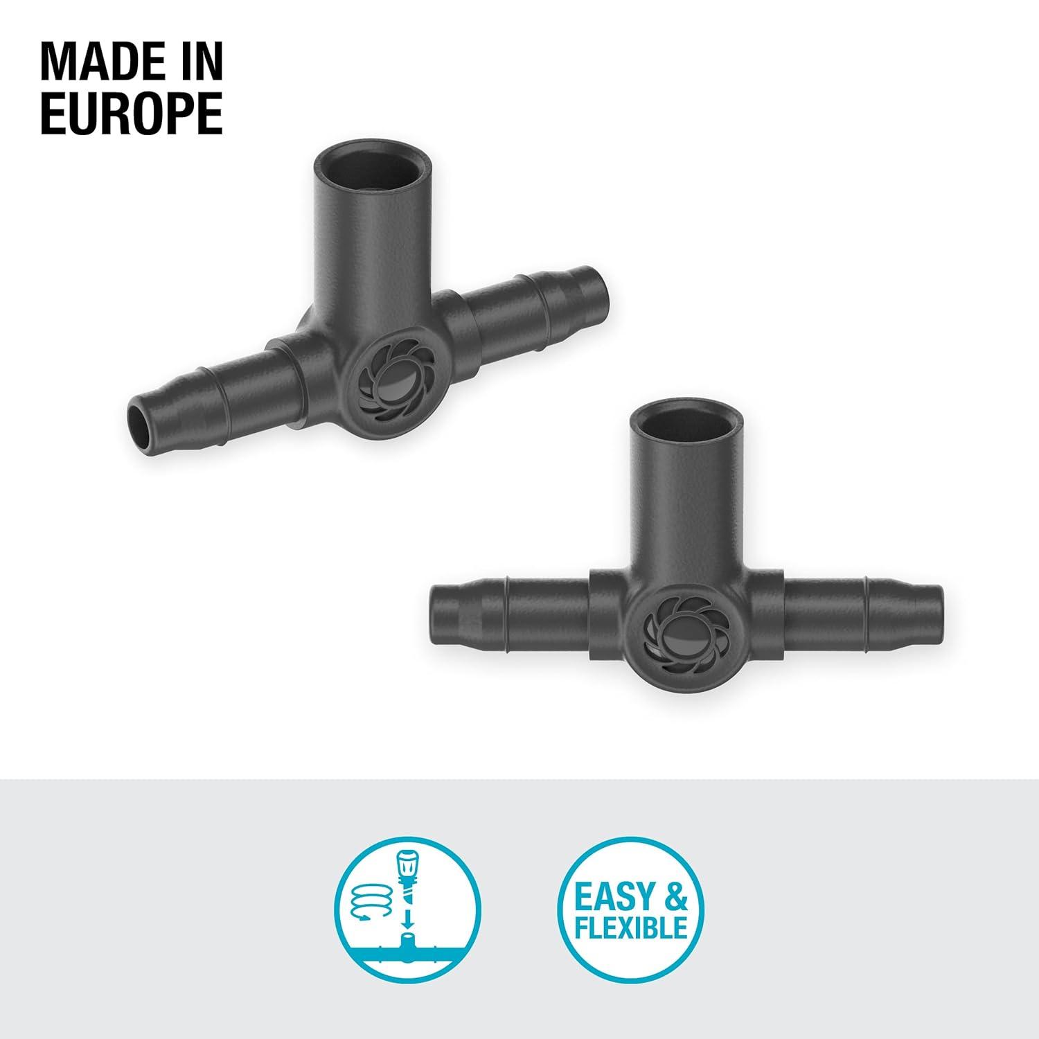 imageGardena TJoint for Spray NozzlesEndline Drip Heads 46 mm 316quot20 x 36 x 8 millimeters