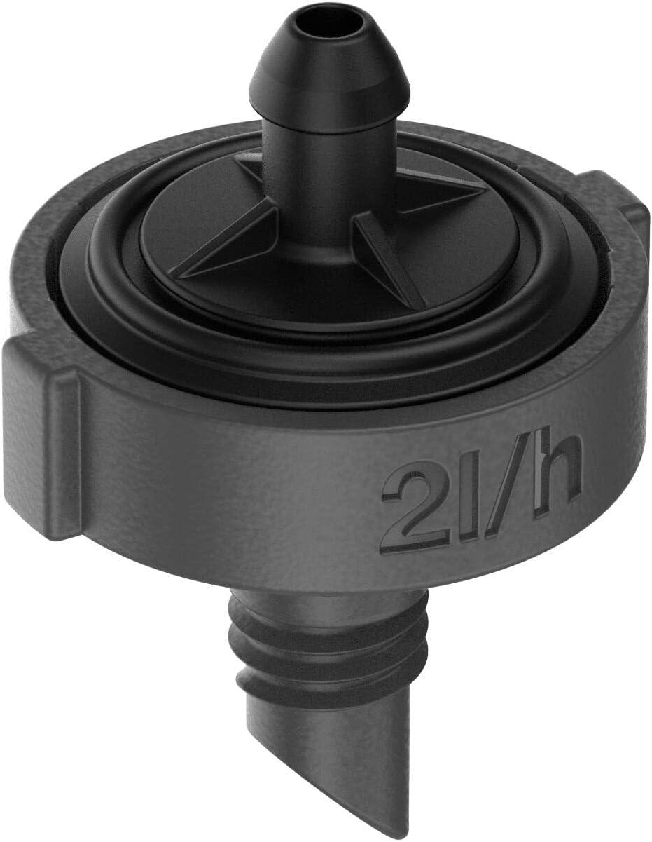 imageGardena goutteur en ligne systme micro drip 2 lh rgulation de pression Goutteur dextrmit pour plantes individuelles avec diffrentes hauteurs de pot constant de 05 4 bars 1330220