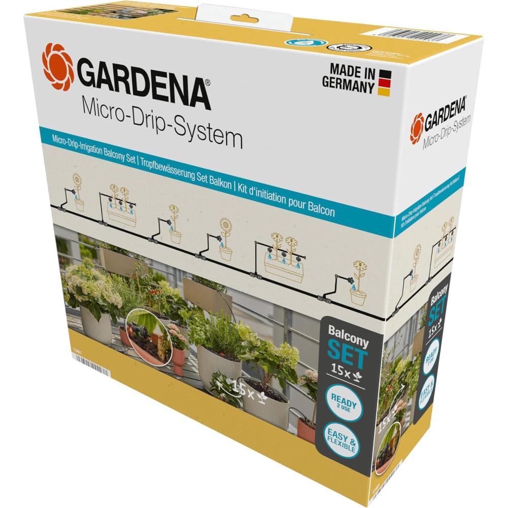 imageGardena MicroDripIrrigation Balcony Set 15 Plants