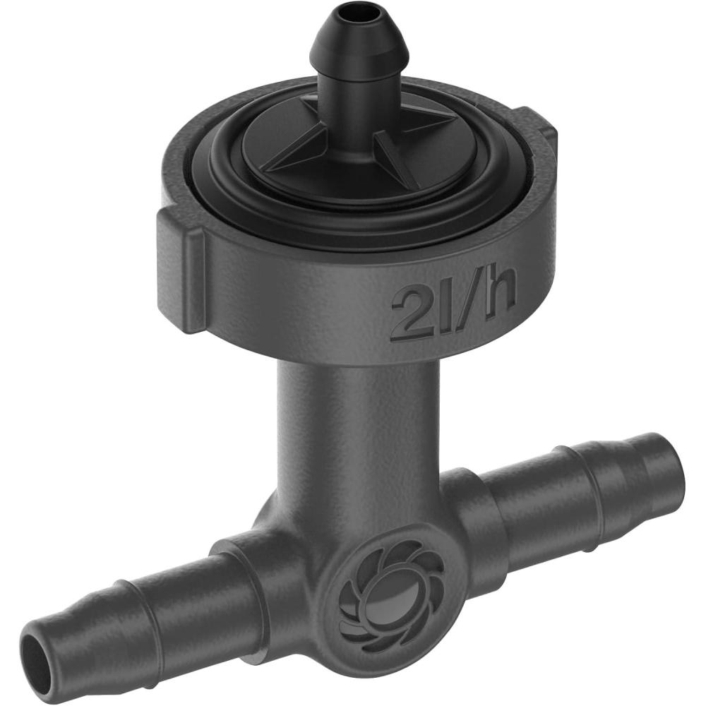 imageGardena goutteur en ligne systme micro drip rgulation de pression Goutteur pour systme darrosage auto pour ranges de plantes avec diff hauteurs de pots raccordement simple 1331220
