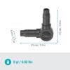 Gardena L-Joint 4,6 mm 3/16&Prime;(Anthracite)