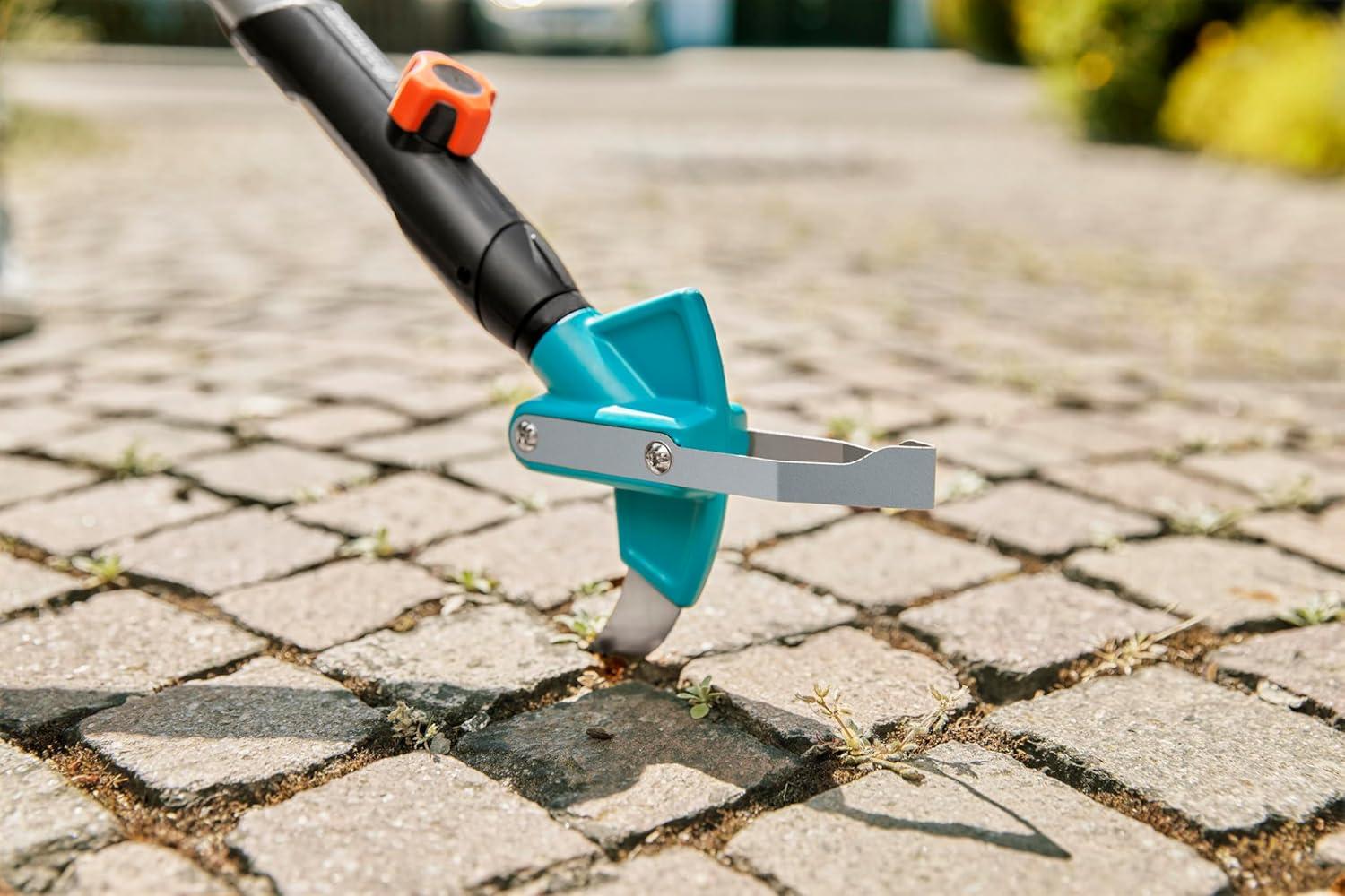 image:imageRac joints combisystem2en1 Gardena Racleur pr limi mauvaises herbes mousse ac arceau acier inoxyd joints trs larges compatible avec ts manches cs 0360720Single