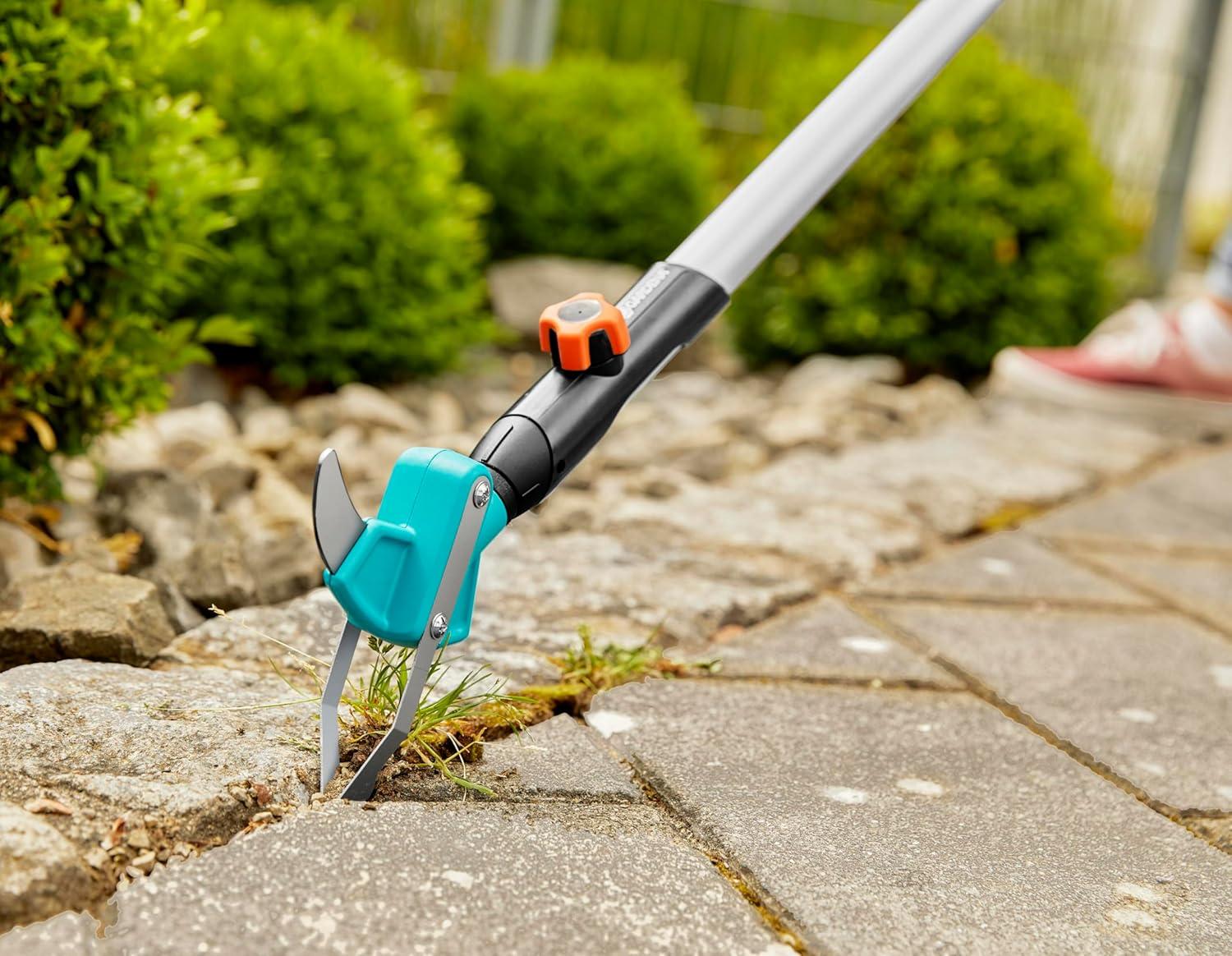 image:imageRac joints combisystem2en1 Gardena Racleur pr limi mauvaises herbes mousse ac arceau acier inoxyd joints trs larges compatible avec ts manches cs 0360720Single
