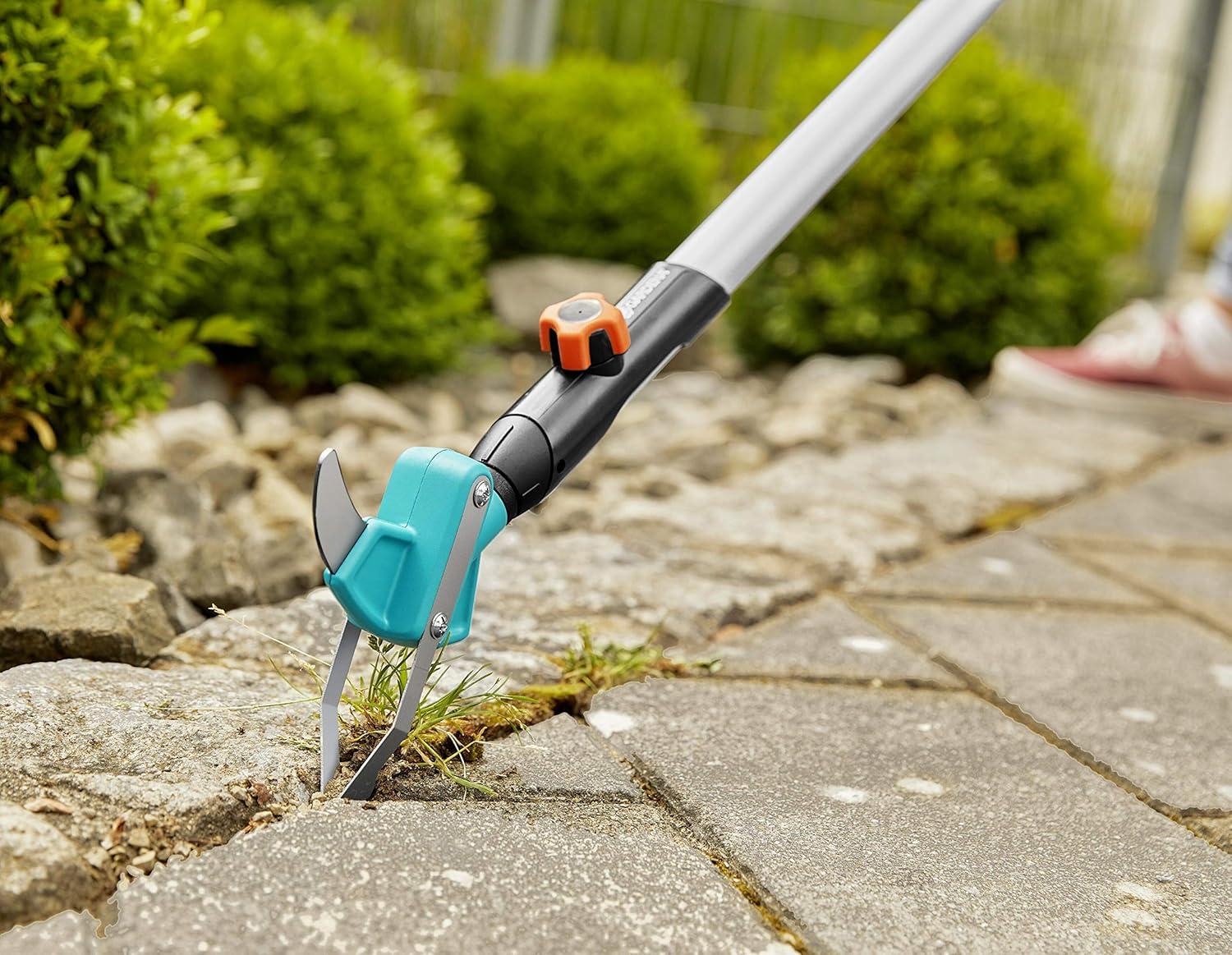 image:imageRac joints combisystem2en1 Gardena Racleur pr limi mauvaises herbes mousse ac arceau acier inoxyd joints trs larges compatible avec ts manches cs 0360720Single