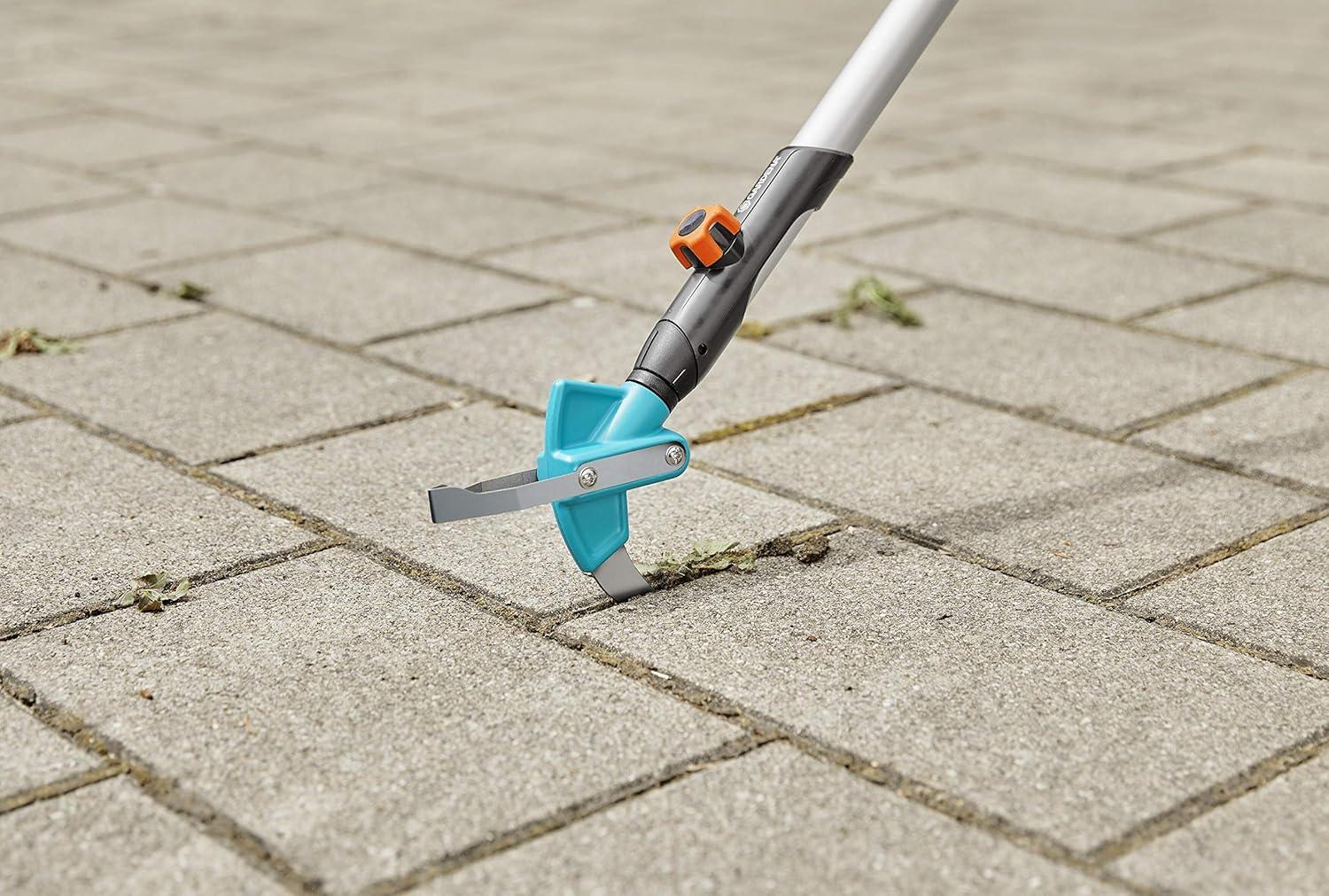 image:imageRac joints combisystem2en1 Gardena Racleur pr limi mauvaises herbes mousse ac arceau acier inoxyd joints trs larges compatible avec ts manches cs 0360720Single